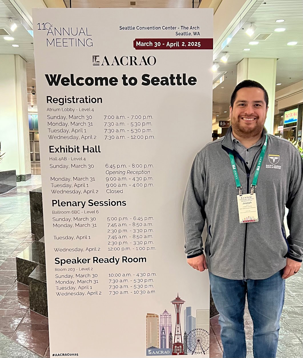 SJSM faculty attending the AACRAO conference to advance medical education standards.
