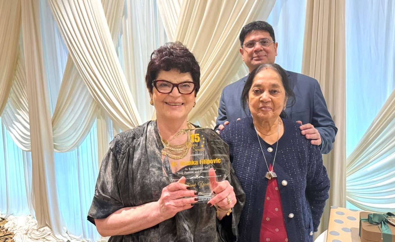 Dr. Branka Filipovic retiring after 15 years of service at Saint James School of Medicine