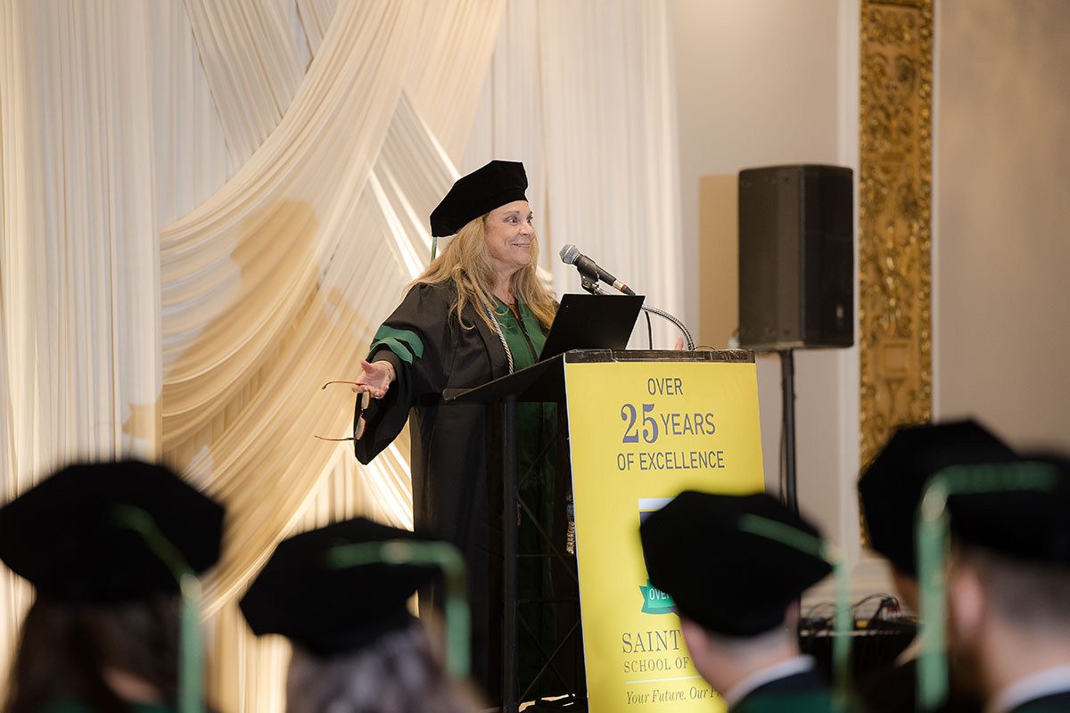 Dr. Dawn Zuidgeest-Craft, the world's oldest medical school graduate and SJSM alumna