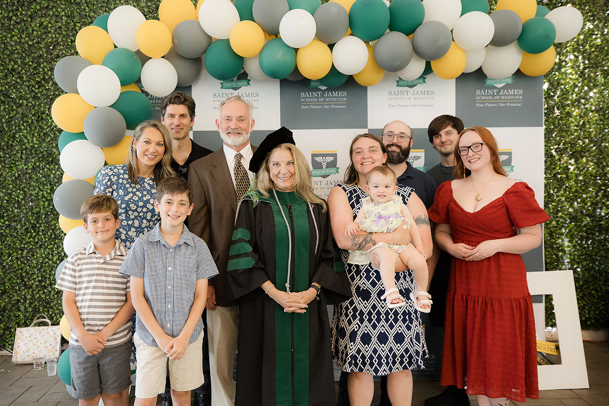 Dr. Dawn enrolled at Saint James School of Medicine at age 69
