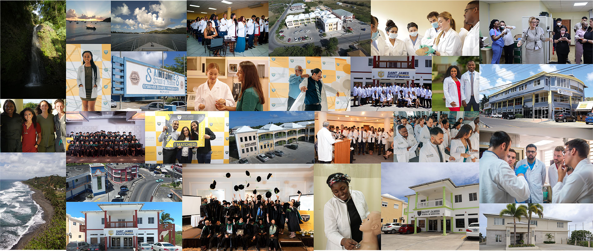 Saint James School of Medicine students in clinical training